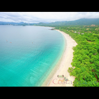 conchal beach northen stretch aerial view
 - Costa Rica