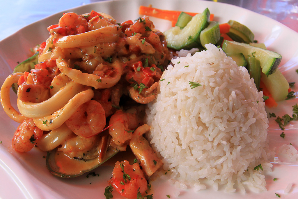  a day puerto viejo mopri mixed seafood 
 - Costa Rica